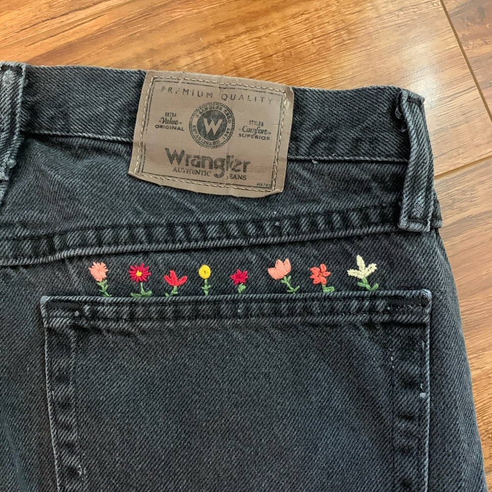 Custom Embroidered Wrangler Jeans